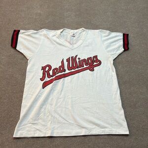 1980s vintage Red Wings White T-Shirt 1667